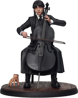 Wednesday With Cello And Thing 15 Cm Figure