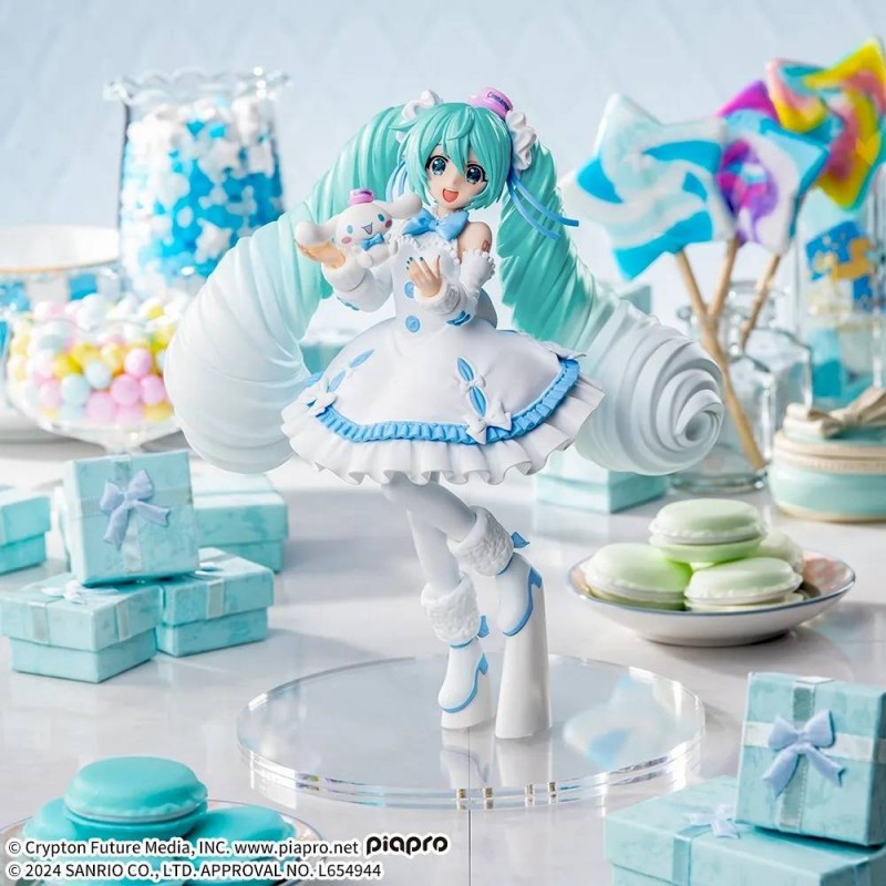 HATSUNE MIKU LUMINASTA FIGURE MIKU X CINNAMOROLL Ver - immagine 3