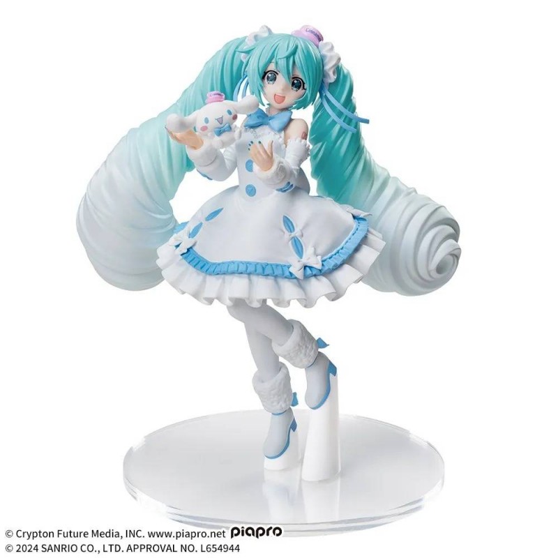 HATSUNE MIKU LUMINASTA FIGURE MIKU X CINNAMOROLL Ver - immagine 4