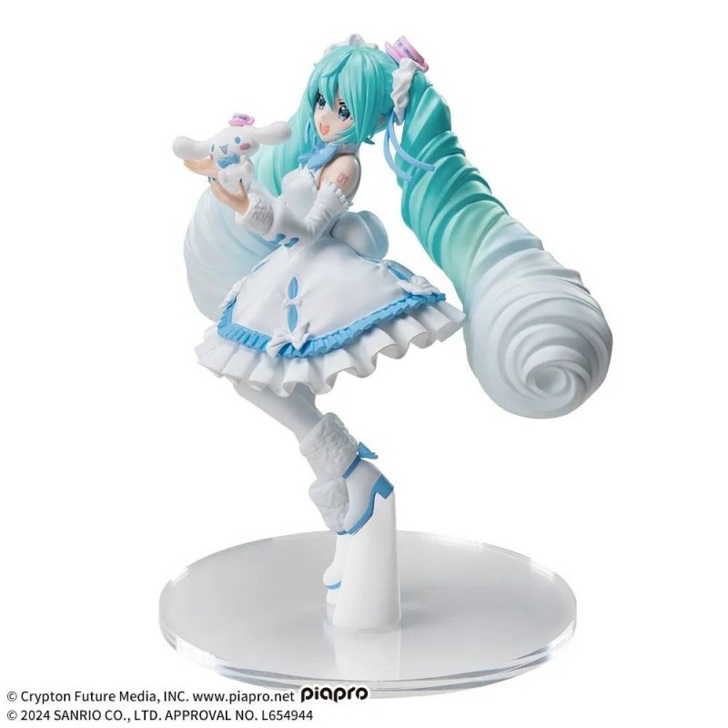 HATSUNE MIKU LUMINASTA FIGURE MIKU X CINNAMOROLL Ver - immagine 5