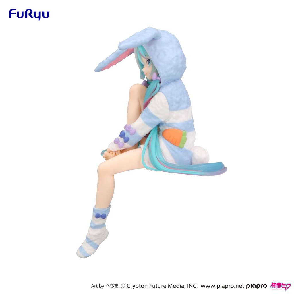 Hatsune miku rabbit ear hood pajama blue noodle stopper fig - immagine 3