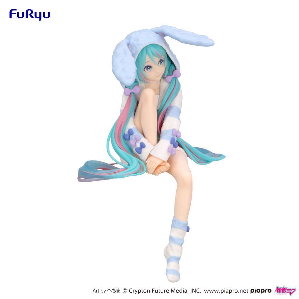 Hatsune miku rabbit ear hood pajama blue noodle stopper fig - immagine 5