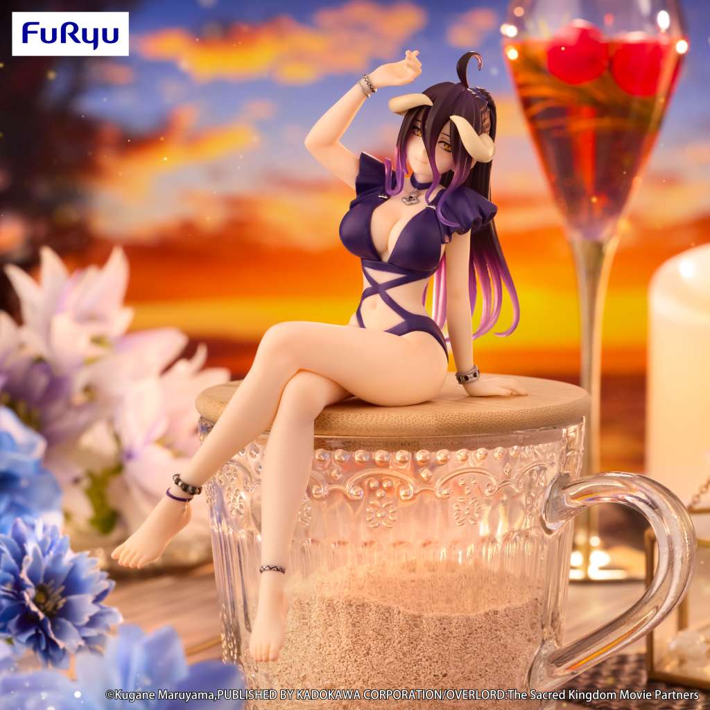 Overlord albedo swimsuit dark purple noodle stopper fig - immagine 2