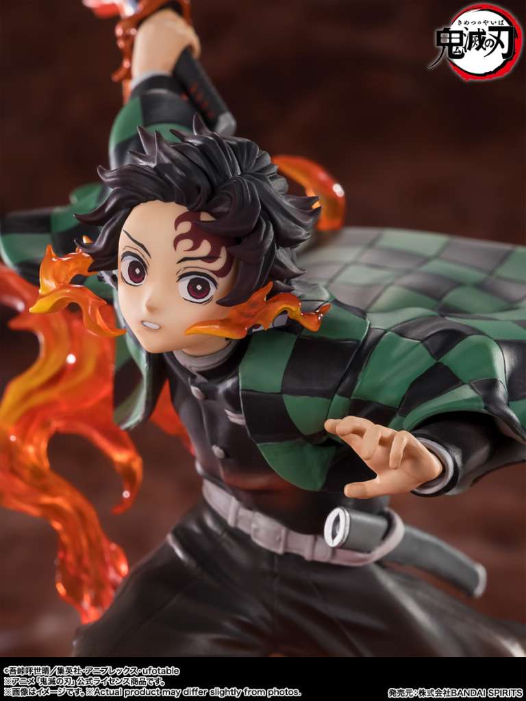 Demon slayer tanjiro kamado kyojuro rengoku sword guard figuartszero - immagine 2