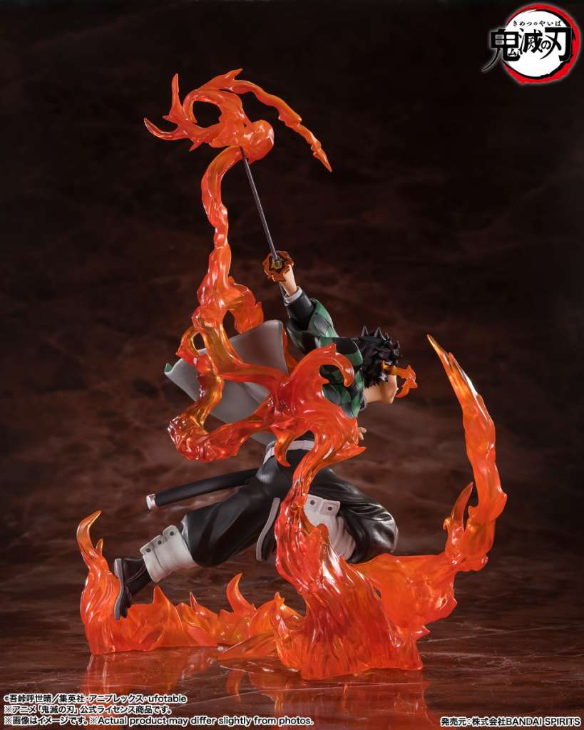 Demon slayer tanjiro kamado kyojuro rengoku sword guard figuartszero - immagine 4
