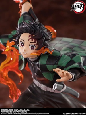 Demon slayer tanjiro kamado kyojuro rengoku sword guard figuartszero