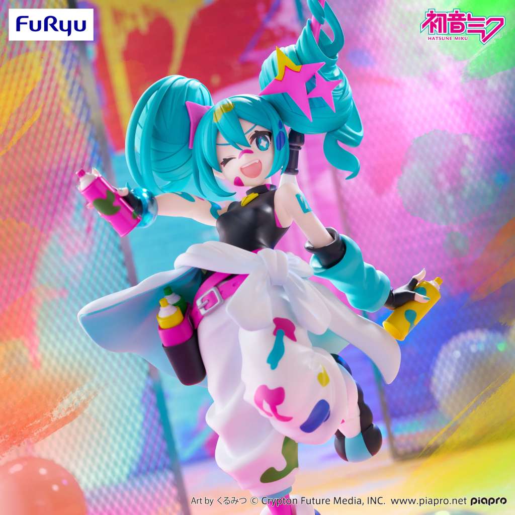 Hatsune miku paint girl trio-try-it figure - immagine 3