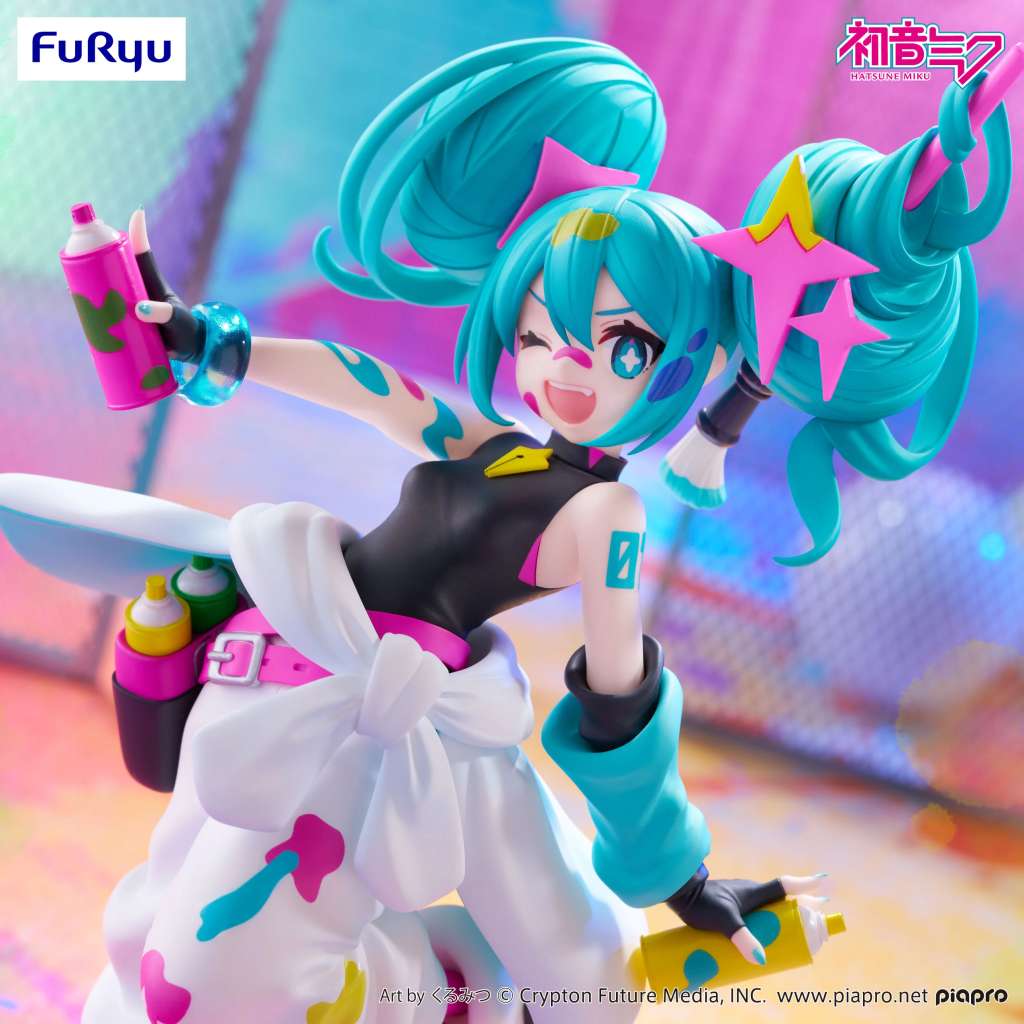Hatsune miku paint girl trio-try-it figure - immagine 4