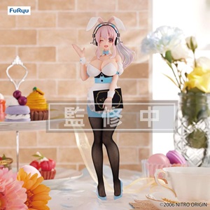 Super sonico bicute bunnie waitress light blue figure