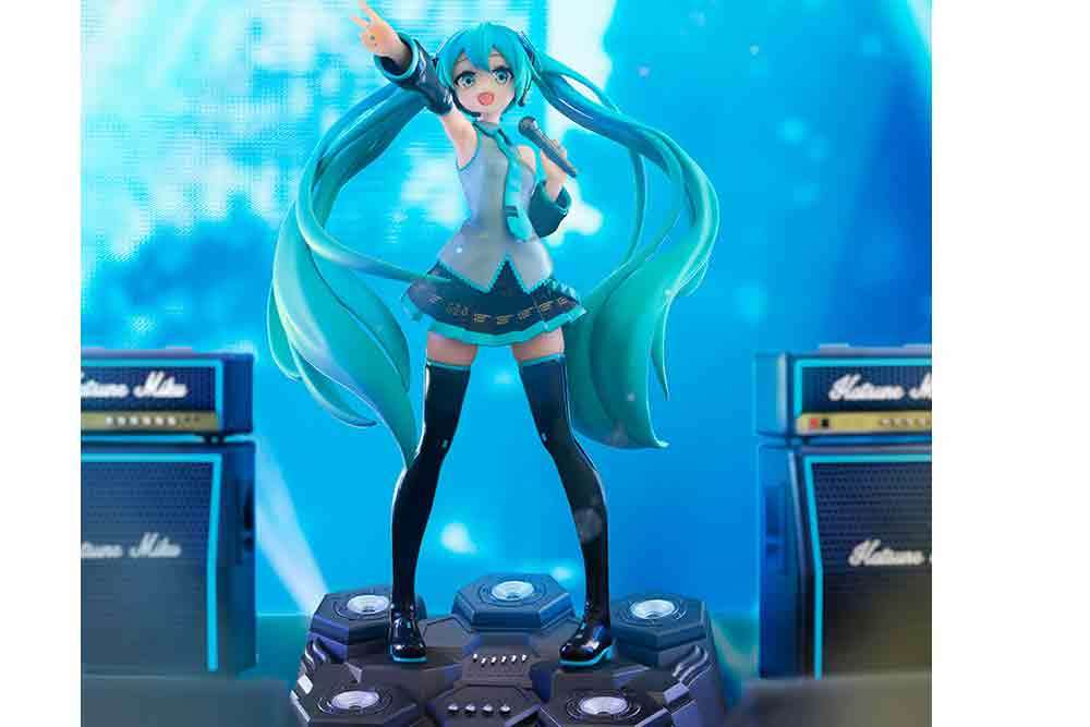 Vocaloid hatsune miku super figure collection 1/10 pvc statue - immagine 3
